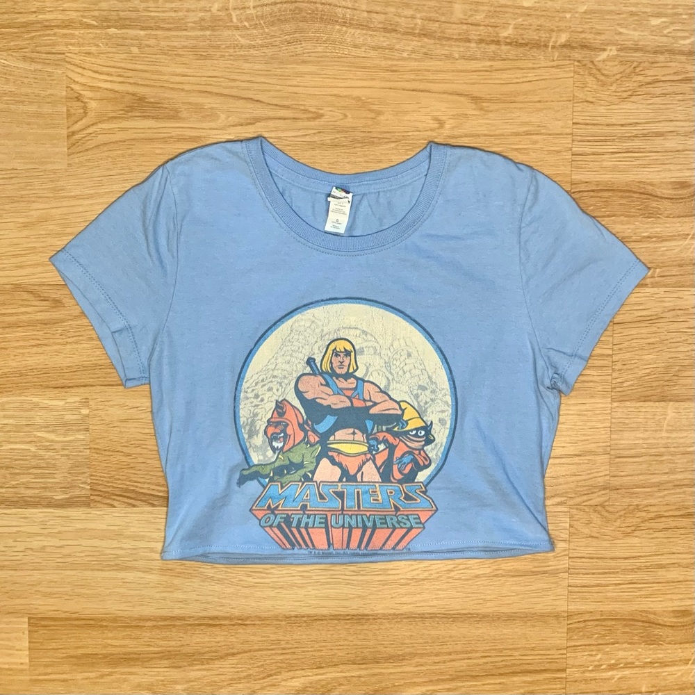 He-Man Cropped Tee Size Small